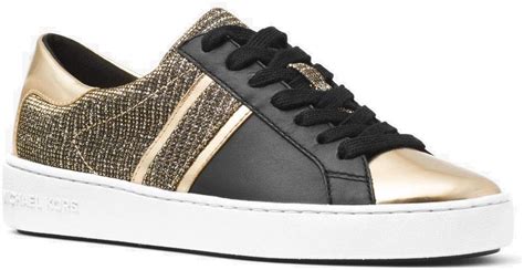 michael kors keaton stripe lace up|michael michael kors keaton stripe sneaker .